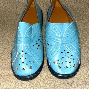 2 PAIR  Size 41 Leather loafers